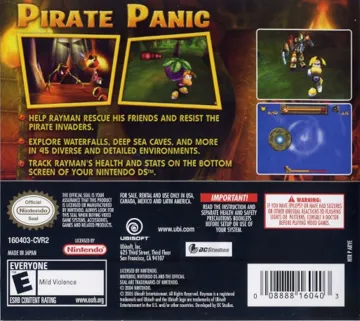 Rayman DS (USA) (En,Fr,Es) box cover back